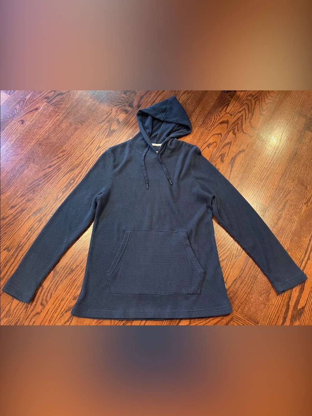Rainforest Men’s Size Medium Long Sleeve Hoodie Top - Blue